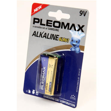 Батарейка Samsung Pleomax Alkaline "Крона" 9В