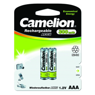 Аккумулятор Camelion ААА 1,2В, 300mA/ч (2шт.)
